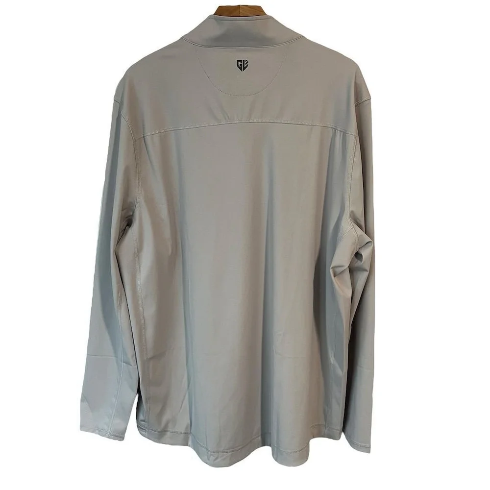 Graham Luxe Jacket Mens XL Gray Pullover Quarter Zip Lightweight Water Resistant